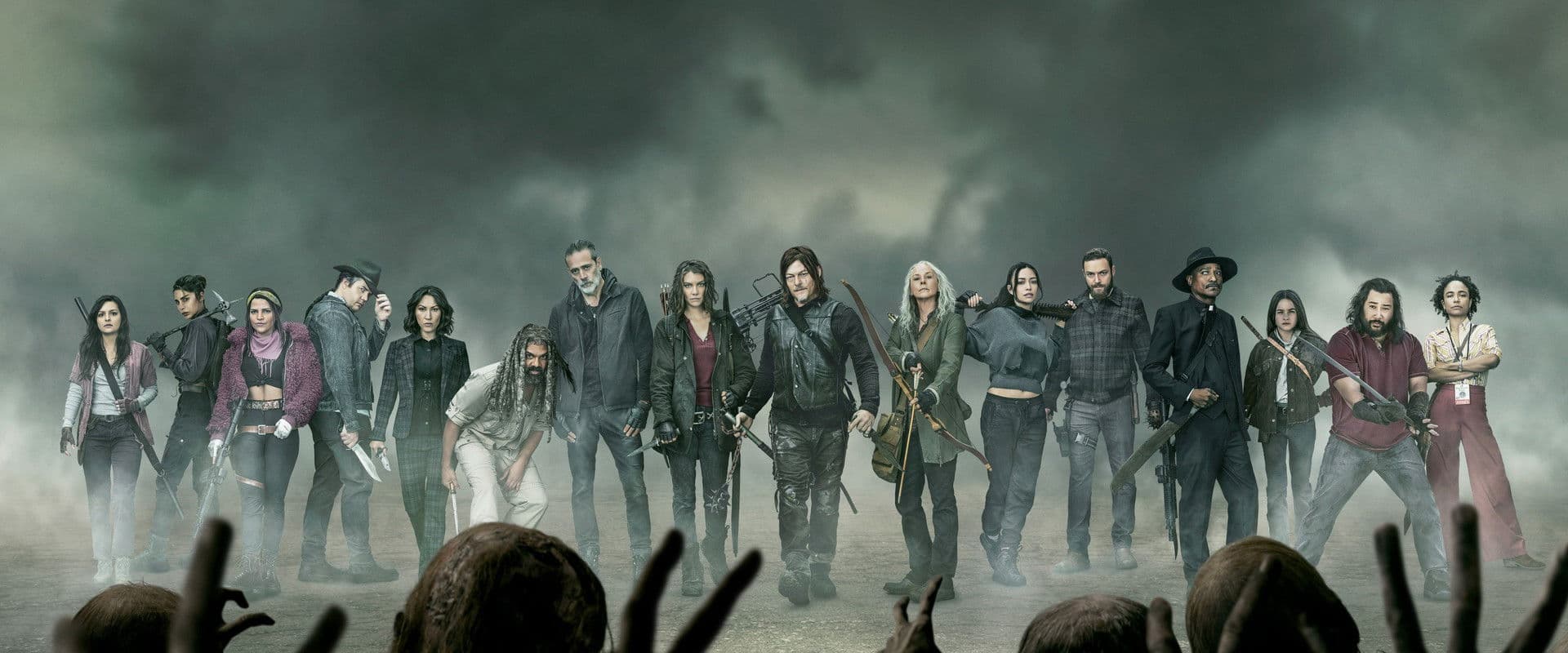 Cast photo from The Walking Dead